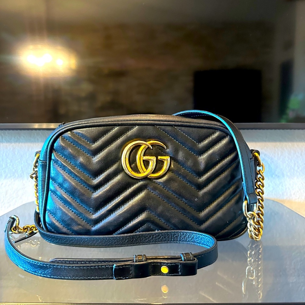 Original Leather Black Gucci Crossbody